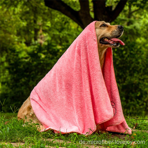 Benutzerdefiniertes Mikrofaser-Schnelltrocknendes Badetuch für Hunde